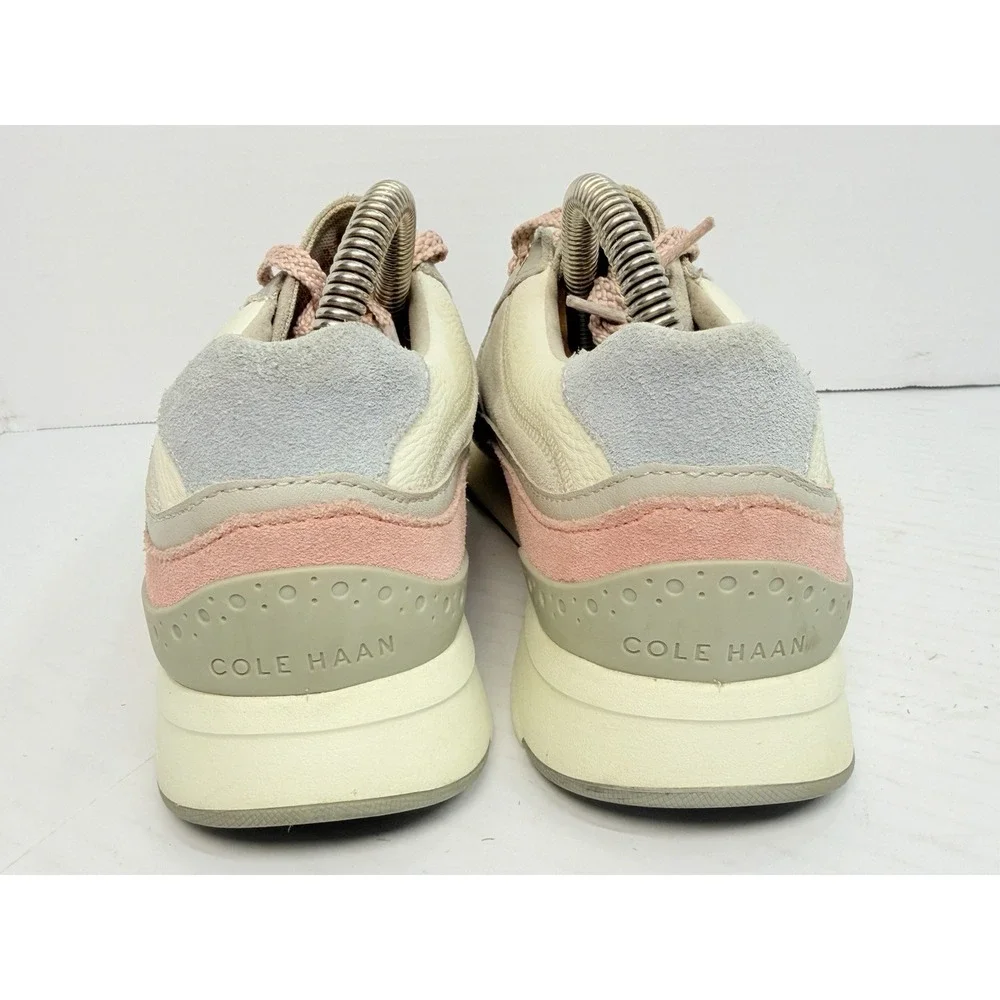 Cole Haan GrandPro Downtown Runner Women's 7.5B Gray Pink Suede Leather Sneaker